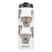 Bouteilles Isothermes Cute Chocolate Labrador Retriever Chien Personnali (Devant)