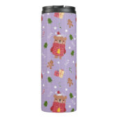Bouteilles Isothermes Cute Christmas Bear Pattern | Cozy Holiday Winter  (Dos)