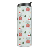 Bouteilles Isothermes Cute Christmas Cat Pattern – Festive Holiday  (Tourné sur la gauche)
