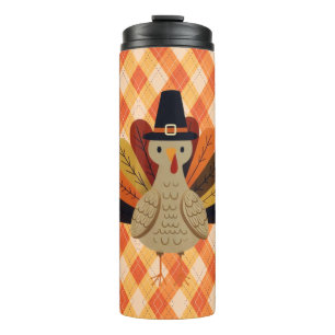 Bouteilles Isothermes Cute, classique/vintage Thanksgiving Turquie