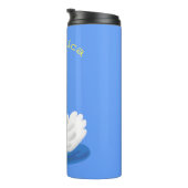 Bouteilles Isothermes Cute cygne blanc avec dessin de la couronne (Tourné sur la droite)