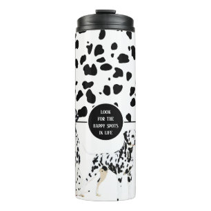 Bouteilles Isothermes Cute Dalmatienne, en noir et blanc, des endroits h