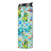 Bouteilles Isothermes Cute Dinosaur Kids Pattern (Tourné sur la gauche)