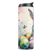Bouteilles Isothermes Cute Easter Bunny with Colorful Painted Eggs (Tourné sur la gauche)