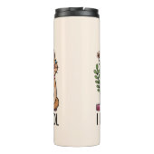 Bouteilles Isothermes Cute Floral Livres et Chat (Dos)