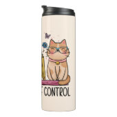 Bouteilles Isothermes Cute Floral Livres et Chat (Tourné sur la droite)