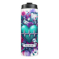 Cute Floral Nurse Life