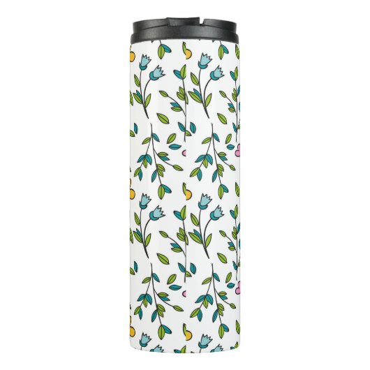 Bouteilles Isothermes Cute Flowers and Hearts Light Pattern (Dos)