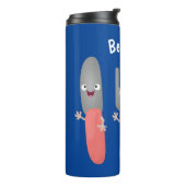 Bouteilles Isothermes Cute fourche couteau et cuillère dessin de couvert (Tourné sur la gauche)