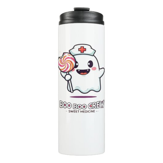 Bouteilles Isothermes Cute Ghost Nurse Boo Boo Crew Halloween classique (Devant)