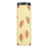 Bouteilles Isothermes Cute Ginger Orange Cat Playing in Autumn Leaves (Dos)