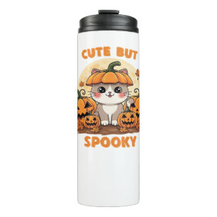 Bouteilles Isothermes Cute Halloween Chat avec Citrouilles - Kawaii Éffr