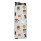 Bouteilles Isothermes Cute Halloween Chats et Fantômes Motif (Tourné sur la droite)