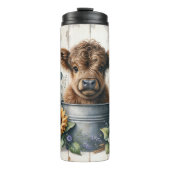Bouteilles Isothermes Cute Highland Cow Lover ferme cadeau (Devant)