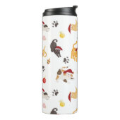 Bouteilles Isothermes Cute Holiday Cat Pattern (Tourné sur la gauche)