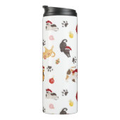 Bouteilles Isothermes Cute Holiday Cat Pattern (Tourné sur la droite)