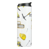 Bouteilles Isothermes Cute Jaune Construction Camion Motif (Tourné sur la gauche)