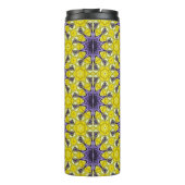 Bouteilles Isothermes Cute jaune violet kaléidoscope Motif géométrique (Dos)