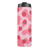 Bouteilles Isothermes Cute Kawaii Motif de la vache fraise (Devant)