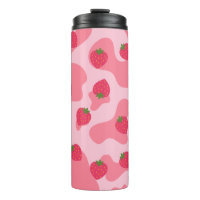 Cute Kawaii Motif de la vache fraise