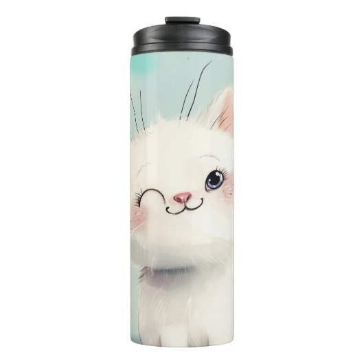 Bouteilles Isothermes Cute Kitten blanc (Devant)