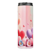 Bouteilles Isothermes Cute kitten hearts flowers (Dos)