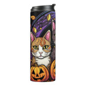 Bouteilles Isothermes Cute Kitty & Jack-O'-Lantern (Tourné sur la gauche)