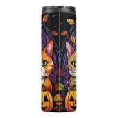 Bouteilles Isothermes Cute Kitty & Jack-O'-Lantern (Dos)