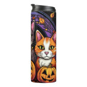 Bouteilles Isothermes Cute Kitty & Jack-O'-Lantern (Tourné sur la droite)