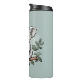 Bouteilles Isothermes Cute koala ours sur turquoise (Tourné sur la droite)