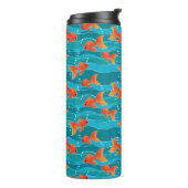 Bouteilles Isothermes Cute Motif de natation Goldfish & Water (Tourné sur la gauche)