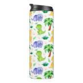 Bouteilles Isothermes Cute Neon Aquarelle Dinosaur Motif (Tourné sur la droite)