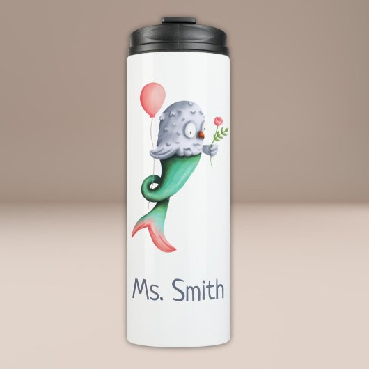 Bouteilles Isothermes Cute Owl MerMaid