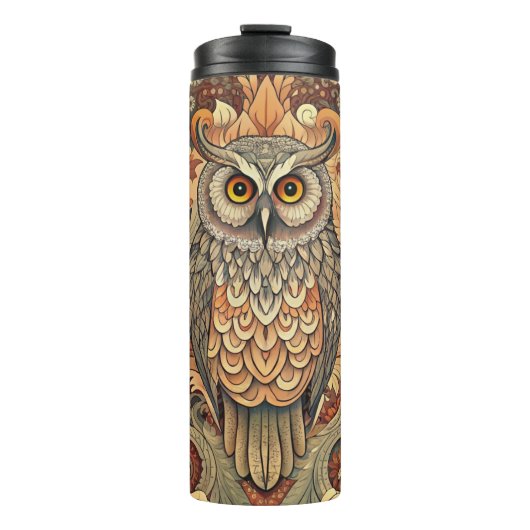 Bouteilles Isothermes Cute Owl Style William Morris (Devant)