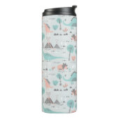 Bouteilles Isothermes Cute Pastel Dinosaur Motif (Tourné sur la gauche)