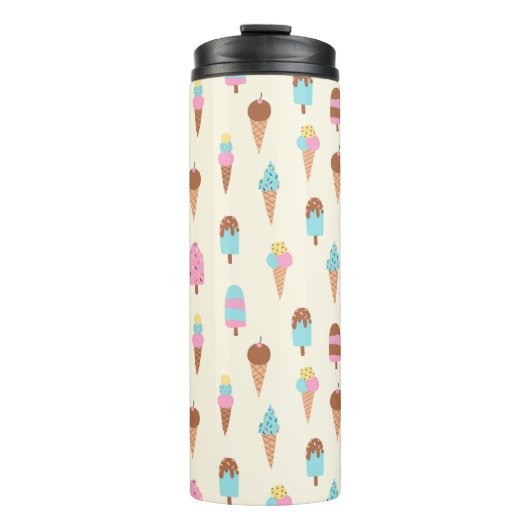 Bouteilles Isothermes Cute Pastel Motif de crème glacée (Devant)