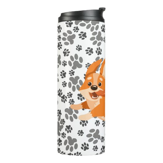 Bouteilles Isothermes Cute Pembroke Welsh Corgi (Tourné sur la gauche)