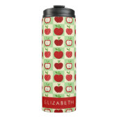 Bouteilles Isothermes Cute Personalized Apple Pattern Check (Devant)