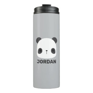 Bouteilles Isothermes Cute petit ours Panda avec nom personnalisé