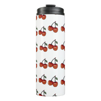 Bouteilles Isothermes Cute Red Cherry Pattern Stainless Steel Tumbler - 