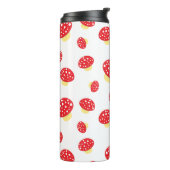 Bouteilles Isothermes Cute Red Spotty Toadstool Mushrooms Pattern (Tourné sur la gauche)
