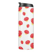 Bouteilles Isothermes Cute Red Spotty Toadstool Mushrooms Pattern (Tourné sur la droite)