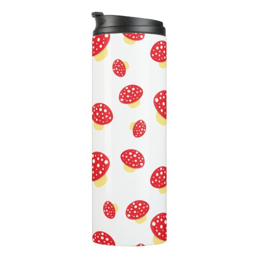 Bouteilles Isothermes Cute Red Spotty Toadstool Mushrooms Pattern (Tourné sur la droite)