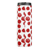 Bouteilles Isothermes Cute rouge dessiné à la main pois (Dos)