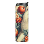 Bouteilles Isothermes Cute Samoyed Floral Peinture (Tourné sur la gauche)