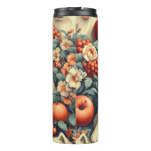 Bouteilles Isothermes Cute Samoyed Floral Peinture (Dos)