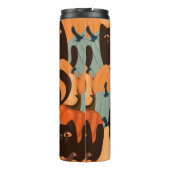 Bouteilles Isothermes Cute seamless pattern with black cats and pumpkins (Dos)