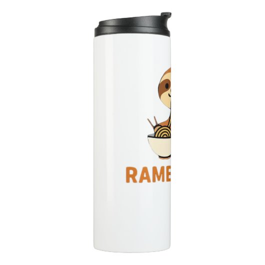 Bouteilles Isothermes Cute Sloth Eating Ramen � Funny Noodle Lover Desig (Tourné sur la gauche)