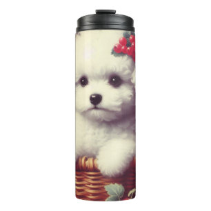 Bouteilles Isothermes Cute Vintage Bichon Frisé Peinture