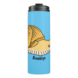 Bouteilles Isothermes Cute yellow snail cartoon
